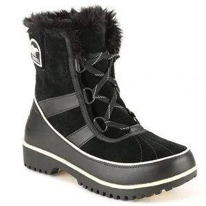 Sorel Women’s Tivoli Black Suede Winter Waterproof Boots
